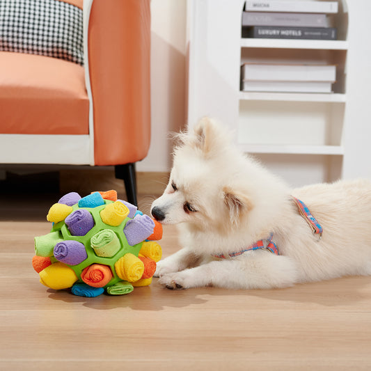 Dog Sniffing Ball Puzzle Toys Inscrease IQ Slow Dispensing Feeder Folderble Dog Now Sniff Toy Pet Traning Game Intelligence Toy - The Wholesale Cove