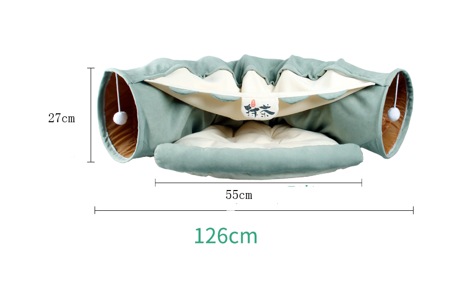 Pet Cats Tunnel Interactive Play Toy Mobile Collapsible Ferrets Rabbit Bed tunnels Indoor Toys Kitten Exercising Products - The Wholesale Cove