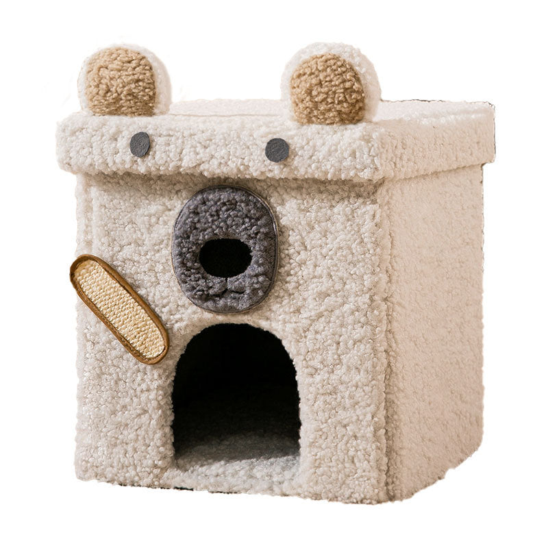 Foldable Four Seasons Stool Doghouse Semi Enclosed Removable And Washable Pet Products - The Wholesale Cove