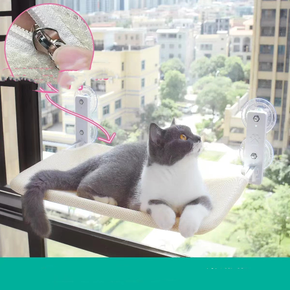 Cat Suction Cup Window Glass Hammock Pet Cat Pets Products - The Wholesale Cove