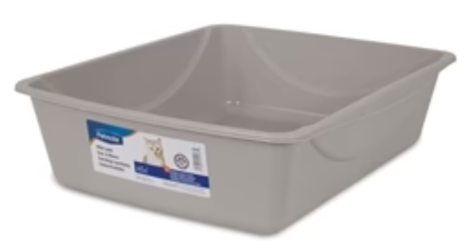 Petmate Basic Cat Litter Pan Mouse Gray 1ea/LG - The Wholesale Cove