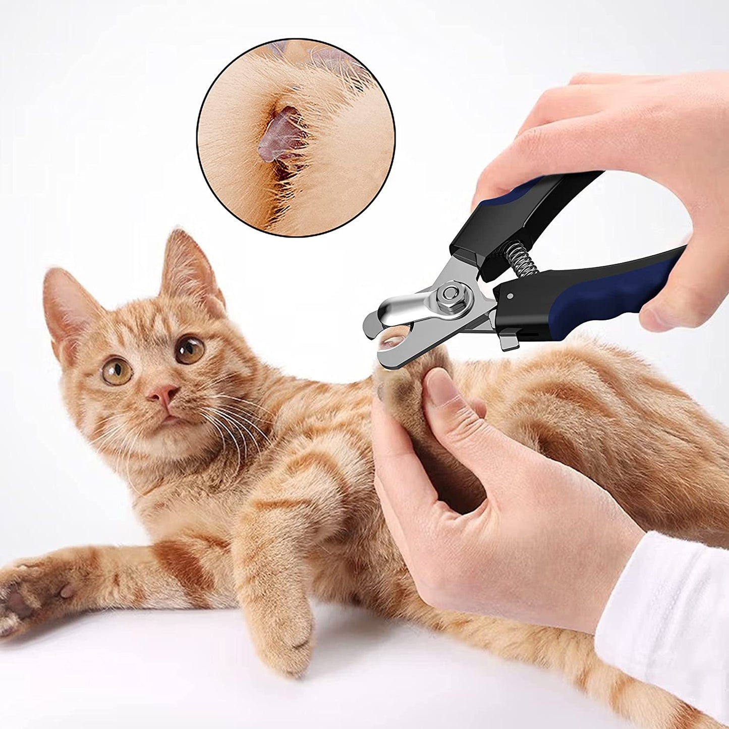 Dog Nail Clipper,Dog Nail Trimmers with Safety Guard for Small Medium Large Breed Dog & Cat to Avoid over Cutting,Professional Grooming Tool with Quick Sensor and Dog Nail File