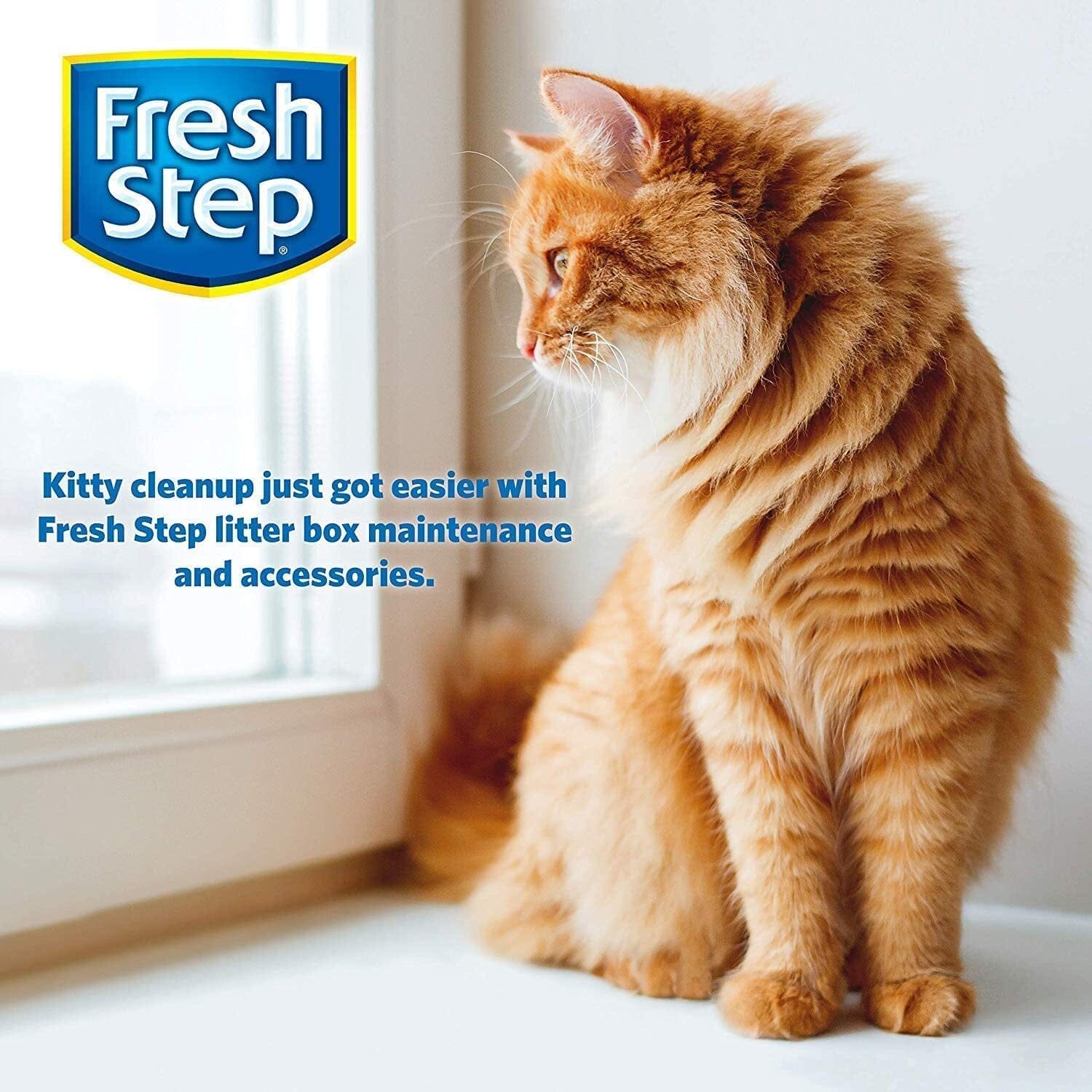 Fresh Step Drawstring Cat Litter Box Liners, Fresh Scent, Size Large, 30" X 17" - 7 Count | Kitty Litter Bags, Cat Litter Liners for All Cats to Keep Your Home Clean The Wholesale Cove 