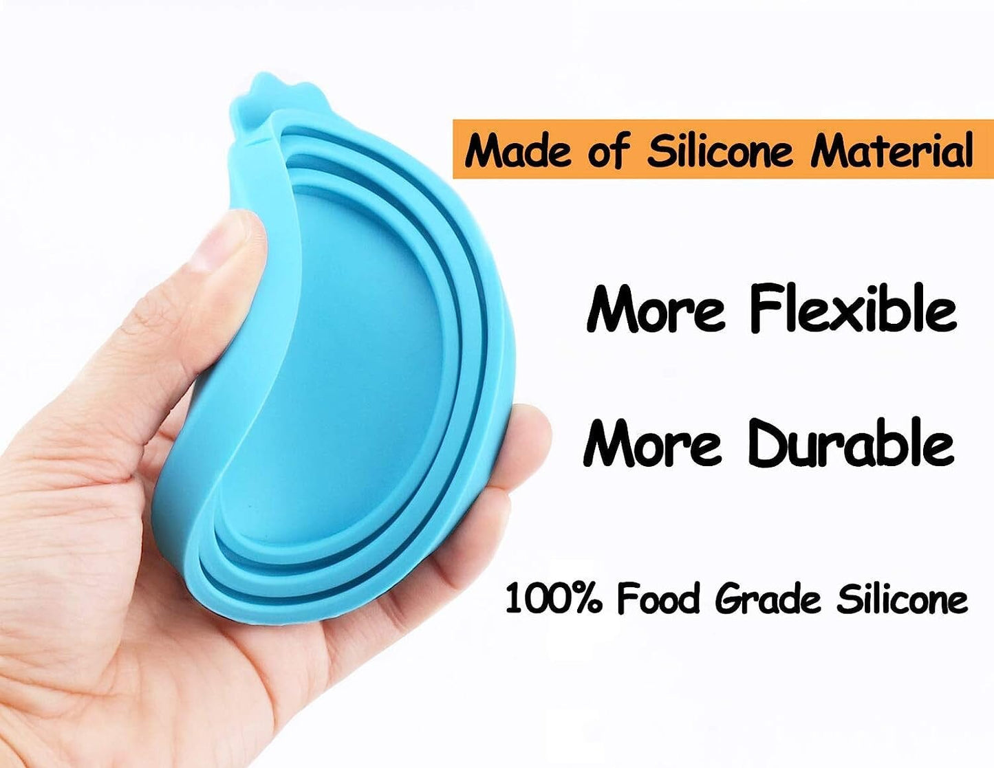 Pet Food Can Cover Silicone Can Lids for Dog and Cat Food(Universal Size,One Fit 3 Standard Size Food Cans),Multi-Colored The Wholesale Cove 
